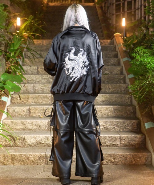 axes femme(アクシーズファム)の「九尾狐刺繍スカジャン(その他アウター・レディース・レッドパープル/ローズ/ブラック・FREE)」の5枚目の写真