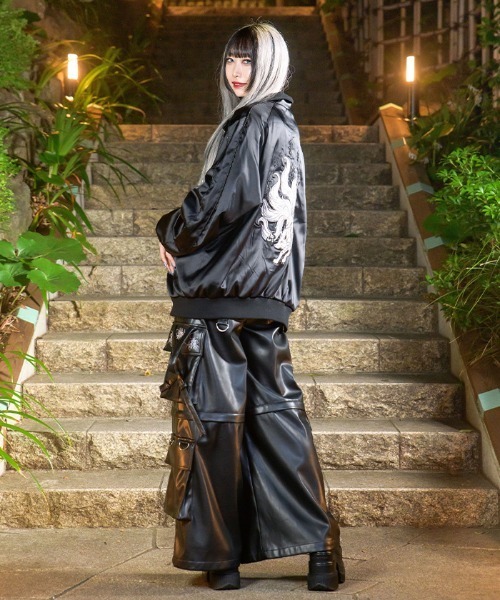 axes femme(アクシーズファム)の「九尾狐刺繍スカジャン(その他アウター・レディース・レッドパープル/ローズ/ブラック・FREE)」の6枚目の写真