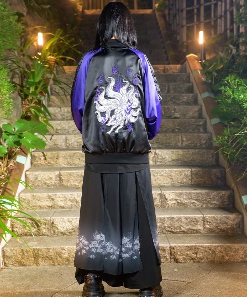 axes femme(アクシーズファム)の「九尾狐刺繍スカジャン(その他アウター・レディース・レッドパープル/ローズ/ブラック・FREE)」の9枚目の写真