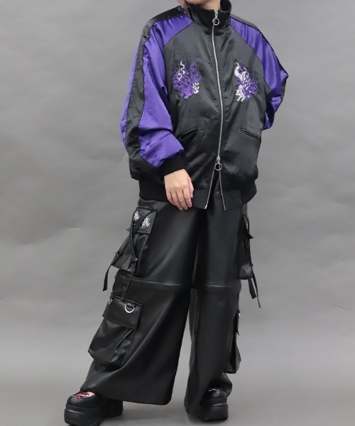 axes femme(アクシーズファム)の「九尾狐刺繍スカジャン(その他アウター・レディース・レッドパープル/ローズ/ブラック・FREE)」の17枚目の写真