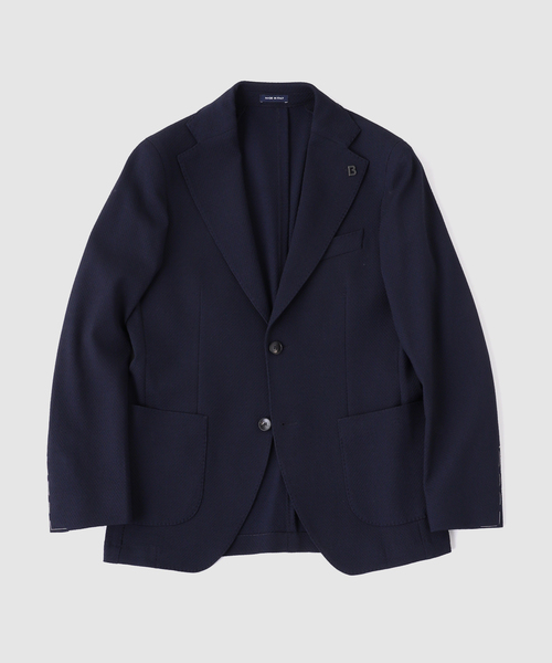 EDIFICE（エディフィス）の「BRERAS (ブレラス) Jersey Dobby Solid ジャケット（テーラードジャケット・メンズ・ベージュ/ネイビー・48/46/44/50）」の2枚目の写真