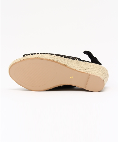 SLY（スライ）の「OPEN TOE WEDGE BOOTIE（サンダル・レディース・ブラック/ワインレッド・LARGE/SMALL/MEDIUM）」の4枚目の写真