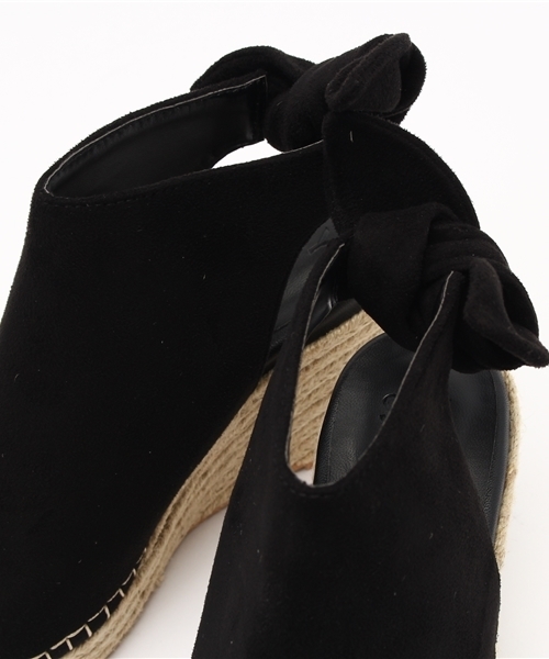 SLY（スライ）の「OPEN TOE WEDGE BOOTIE（サンダル・レディース・ブラック/ワインレッド・LARGE/SMALL/MEDIUM）」の7枚目の写真