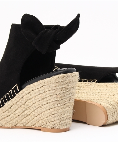 SLY（スライ）の「OPEN TOE WEDGE BOOTIE（サンダル・レディース・ブラック/ワインレッド・LARGE/SMALL/MEDIUM）」の8枚目の写真