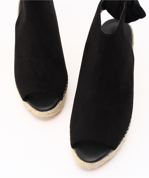 SLY（スライ）の「OPEN TOE WEDGE BOOTIE（サンダル・レディース・ブラック/ワインレッド・LARGE/SMALL/MEDIUM）」の9枚目の写真