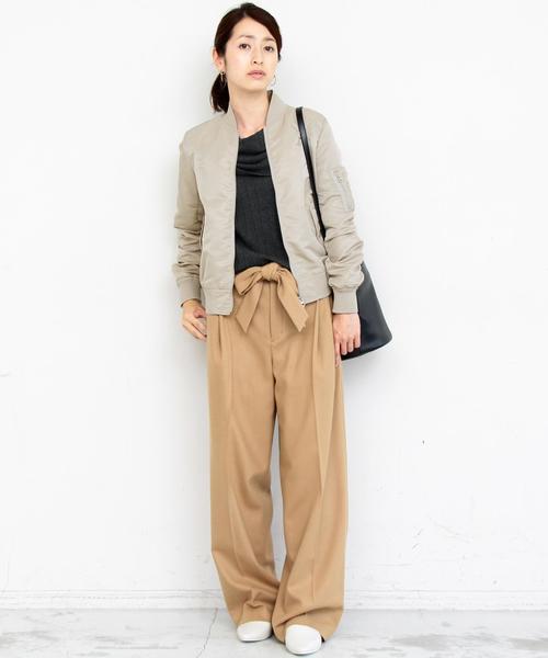 BEAUTY&YOUTH UNITED ARROWS ダルラスターツイルMA-1 WEB限定 WARDROBE SMART】ダル ラスター ツイル MA-1