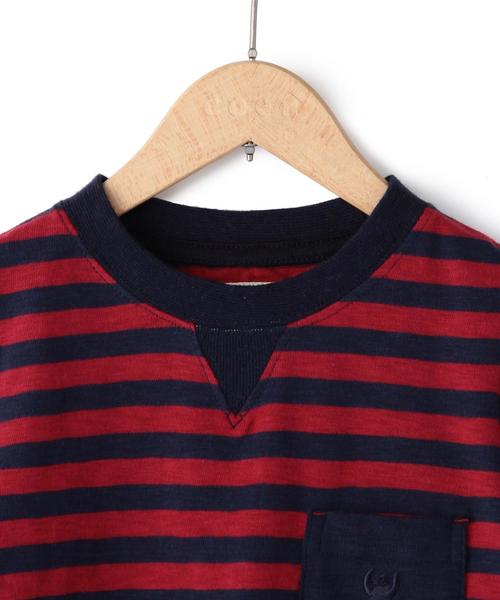 coen（コーエン）の「スラブ起毛ボーダーカットソー（Tシャツ/カットソー・キッズ・ネイビー/グレー・140/150/100/110/120/130）」の8枚目の写真