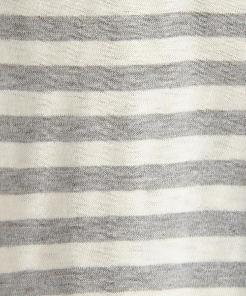 coen（コーエン）の「スラブ起毛ボーダーカットソー（Tシャツ/カットソー・キッズ・ネイビー/グレー・140/150/100/110/120/130）」の7枚目の写真