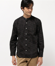 SEVENDAYS=SUNDAY | ・迷彩総柄プリント 長袖スタンドカラーシャツ(シャツ/ブラウス)