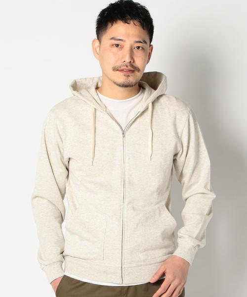 SHIPS（シップス）の「SA: 17SS ヘザー ジップアップ パーカー（パーカー・メンズ・グレー/ナチュラル/ライトブルー/ピンク・LARGE/MEDIUM/SMALL/X-LARGE）」の3枚目の写真