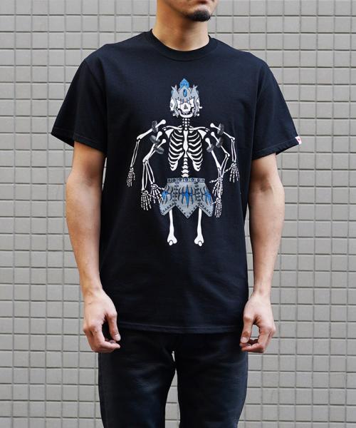 マンウィズ Tシャツ/初期/覗き見スカル SKULLSHIT OFFICIAL EC SITE