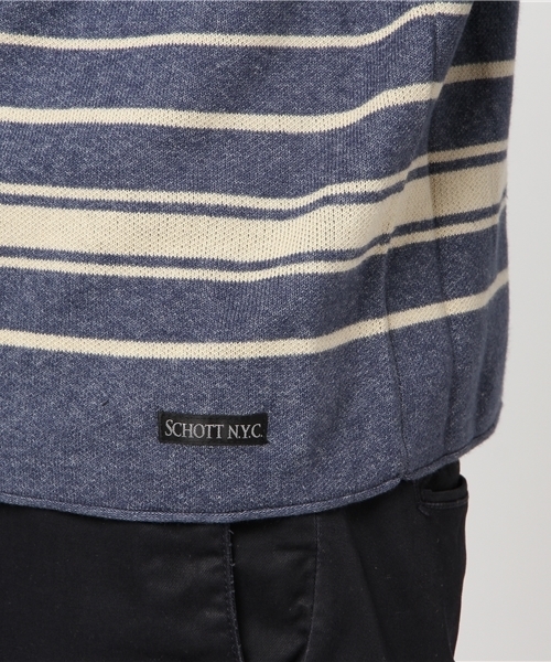 schott（ショット）の「Schott/ショット/ORIENTAL JAQUARD KNIT/オリエンタル ジャガード  ニット（ニット/セーター・メンズ・ネイビー/アイボリー・MEDIUM/X-LARGE/SMALL/LARGE）」の7枚目の写真