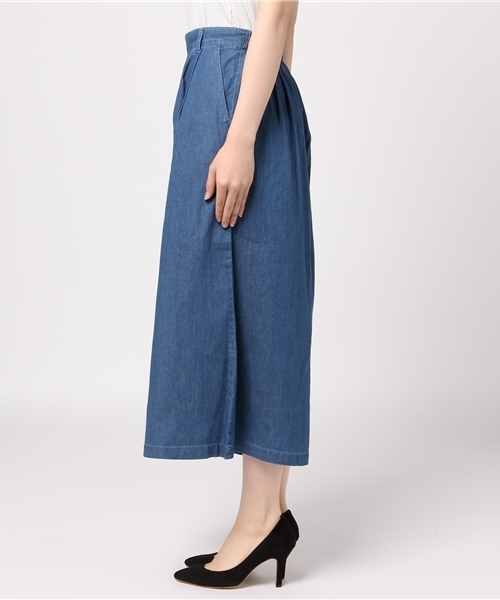 Honeys(ハニーズ)の「デニムガウチョパンツ(デニムパンツ・レディース・ライトブルー/インディゴブルー/ライトインディゴブルー・LL/M/L/S)」の5枚目の写真