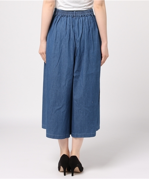 Honeys(ハニーズ)の「デニムガウチョパンツ(デニムパンツ・レディース・ライトブルー/インディゴブルー/ライトインディゴブルー・LL/M/L/S)」の6枚目の写真