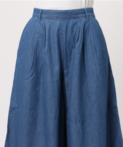 Honeys(ハニーズ)の「デニムガウチョパンツ(デニムパンツ・レディース・ライトブルー/インディゴブルー/ライトインディゴブルー・LL/M/L/S)」の7枚目の写真