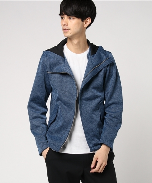 ESSENTIAL GARMENT MEN'S BIGI（エッセンシャルガーメントメンズビギ）の「ボリュームネックパーカー/ミリタリーテイスト（パーカー・メンズ・ネイビー/グレー・SS/S/M/L）」の6枚目の写真