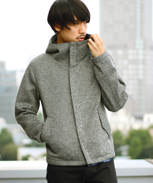 ESSENTIAL GARMENT MEN'S BIGI（エッセンシャルガーメントメンズビギ）の「ボリュームネックパーカー/ミリタリーテイスト（パーカー・メンズ・ネイビー/グレー・SS/S/M/L）」の3枚目の写真