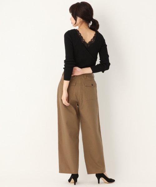 A part by（アパートバイ）の「Cミリタリーパンツ  770455 （カーゴパンツ・レディース・ブラック/ベージュ/カーキ・MEDIUM/LARGE）」の11枚目の写真