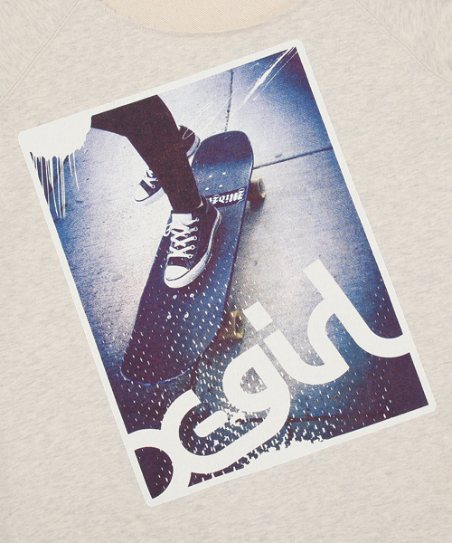 X-girl（エックスガール）の「ON BOARD SWEAT TOP（スウェット・レディース・ホワイト/ブラック・1/2）」の6枚目の写真