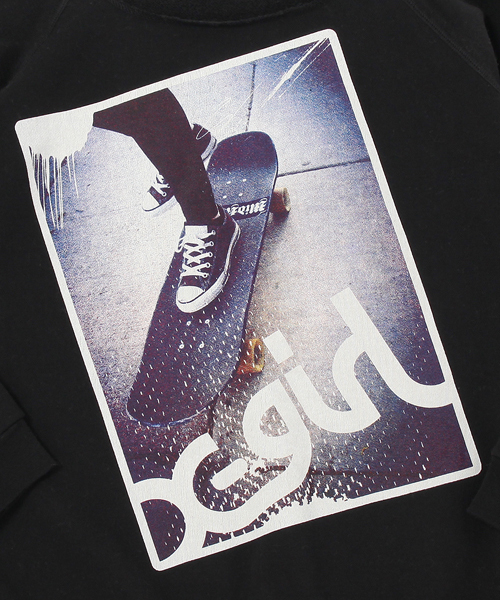 X-girl（エックスガール）の「ON BOARD SWEAT TOP（スウェット・レディース・ホワイト/ブラック・1/2）」の7枚目の写真