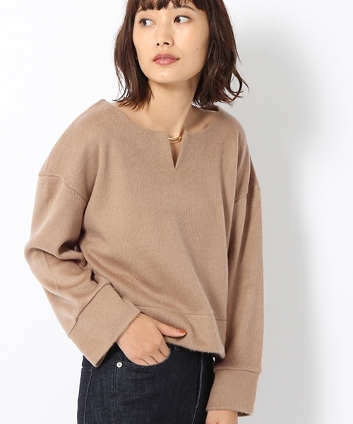 laboratory work（ラボラトリーワーク）の「【人気】バー付きカットシャギー（Tシャツ/カットソー・レディース・シルバー/ベージュ系その他/グリーン・MEDIUM）」の2枚目の写真