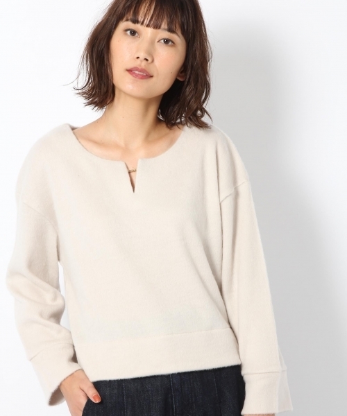 laboratory work（ラボラトリーワーク）の「【人気】バー付きカットシャギー（Tシャツ/カットソー・レディース・シルバー/ベージュ系その他/グリーン・MEDIUM）」の3枚目の写真