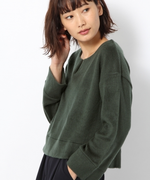 laboratory work（ラボラトリーワーク）の「【人気】バー付きカットシャギー（Tシャツ/カットソー・レディース・シルバー/ベージュ系その他/グリーン・MEDIUM）」の12枚目の写真