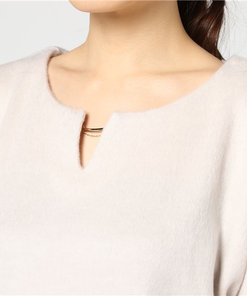 laboratory work（ラボラトリーワーク）の「【人気】バー付きカットシャギー（Tシャツ/カットソー・レディース・シルバー/ベージュ系その他/グリーン・MEDIUM）」の6枚目の写真