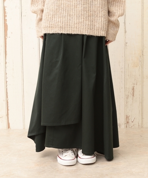 cepo(セポ)の「ウエポンラップスカート(スカート・レディース・ネイビー/グリーン/キャメル・M)」の12枚目の写真