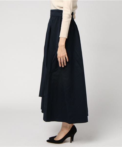 cepo(セポ)の「ウエポンラップスカート(スカート・レディース・ネイビー/グリーン/キャメル・M)」の7枚目の写真