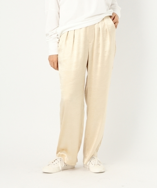 niko and...（ニコアンド）の「オリジナルピカピカサテンパンツ（その他パンツ・レディース・ベージュ/グレー/ピンク・3/4）」の3枚目の写真