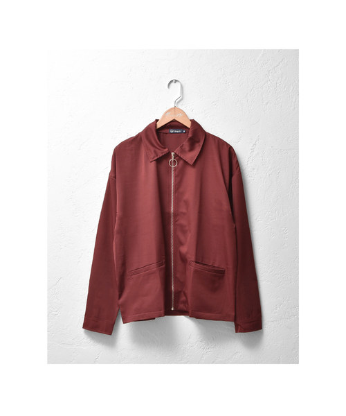 MinoriTY(マイノリティ)の「ハリントンジャケット スイングトップ 無地 ストライプ チェック 韓国(ブルゾン・メンズ・ブラック/ベージュ/ネイビー/ブラック系その他/ブラウン系その他/ブルー系その他/ワイン/ブラック系その他2/グレー系その他/レッド系その他・L/M)」の12枚目の写真