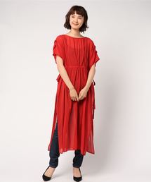 HELIOPOLE（エリオポール）の「サイドスリット ギャザーワンピース（ワンピース）」