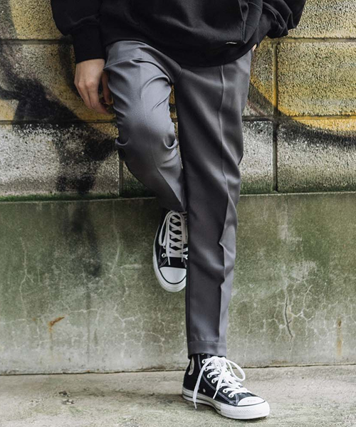 ROOPTOKYO（ループトウキョウ）の「国産 アンクル丈 1タック スラックスパンツ（スラックス・メンズ・ブラック/グレー・L/M/S）」の20枚目の写真