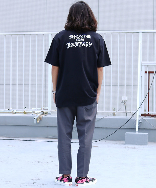 ROOPTOKYO（ループトウキョウ）の「国産 アンクル丈 1タック スラックスパンツ（スラックス・メンズ・ブラック/グレー・L/M/S）」の19枚目の写真