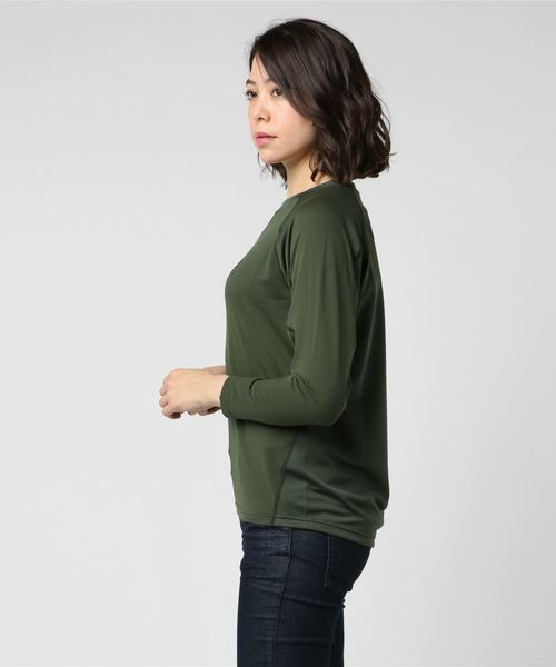 Champion（チャンピオン）の「【Champion/チャンピオン】レディース CPFU(チャンピオン フィジカルフィットネスユニフォーム) Tシャツ（Tシャツ/カットソー・レディース・サンドベージュ/レッド系その他6/オリーブ/ダークブルー・LARGE/MEDIUM）」の5枚目の写真