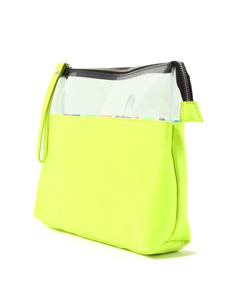 Another Edition（アナザーエディション）の「AE PVC CMB CLT（クラッチバッグ・レディース・シルバー/イエロー/ブラック・フリー）」の4枚目の写真