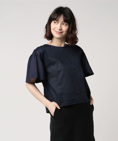 NATURAL BEAUTY BASIC(ナチュラルビューティーベーシック)の「【雑誌掲載】バックリボンドロップショルダーブラウス(シャツ/ブラウス・レディース・ネイビー/イエロー/ホワイト系その他・SMALL/MEDIUM)」の7枚目の写真