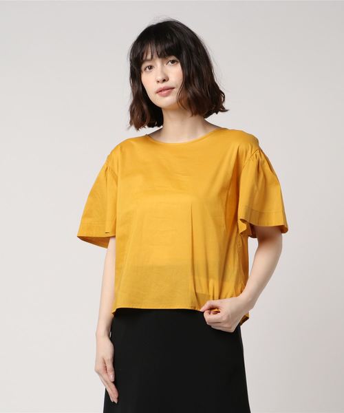 NATURAL BEAUTY BASIC(ナチュラルビューティーベーシック)の「【雑誌掲載】バックリボンドロップショルダーブラウス(シャツ/ブラウス・レディース・ネイビー/イエロー/ホワイト系その他・SMALL/MEDIUM)」の8枚目の写真