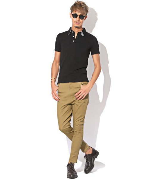 LUXSTYLE（ラグスタイル）の「デニムサルエルパンツ（デニムパンツ・メンズ・ブルー/ホワイト/ベージュ/インディゴブルー/ブラック・XL/L/M/S）」の6枚目の写真