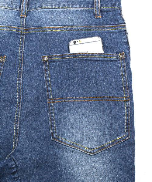 LUXSTYLE（ラグスタイル）の「デニムサルエルパンツ（デニムパンツ・メンズ・ブルー/ホワイト/ベージュ/インディゴブルー/ブラック・XL/L/M/S）」の15枚目の写真