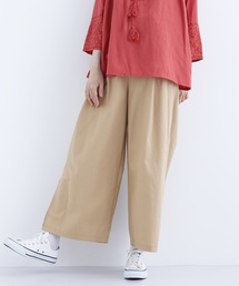 MERLOT | コットンリネンハイウエストリボンワイドパンツ2759(その他パンツ)