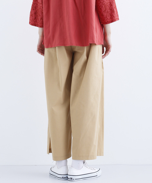 MERLOT（メルロー）の「コットンリネンハイウエストリボンワイドパンツ2759（その他パンツ・レディース・ブラック/ベージュ/グレー/カーキ・FREE）」の14枚目の写真