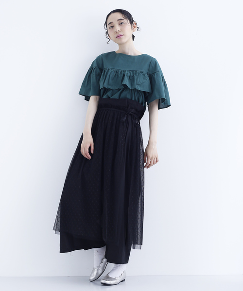 MERLOT（メルロー）の「コットンリネンハイウエストリボンワイドパンツ2759（その他パンツ・レディース・ブラック/ベージュ/グレー/カーキ・FREE）」の15枚目の写真