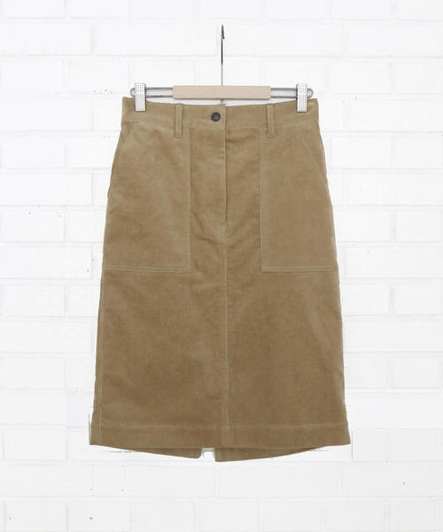 coen（コーエン）の「ストレッチコーデュロイタイトミディアムスカート（スカート・レディース・ダークグレー/ベージュ/ネイビー/ダークブラウン・LARGE/MEDIUM/SMALL）」の21枚目の写真