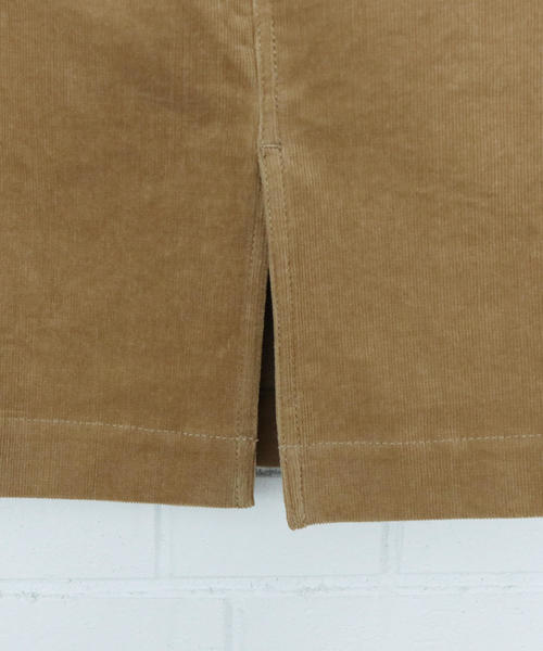 coen（コーエン）の「ストレッチコーデュロイタイトミディアムスカート（スカート・レディース・ダークグレー/ベージュ/ネイビー/ダークブラウン・LARGE/MEDIUM/SMALL）」の17枚目の写真