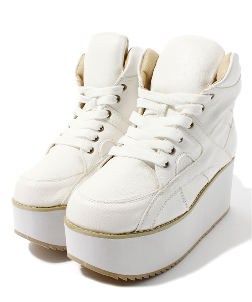 WEGO（ウィゴー）の「WEGO/厚底スニーカー（スニーカー・レディース・ホワイト/ブラック・23.5/24.5）」の11枚目の写真