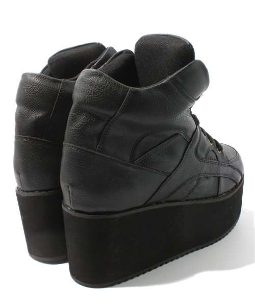 WEGO（ウィゴー）の「WEGO/厚底スニーカー（スニーカー・レディース・ホワイト/ブラック・23.5/24.5）」の5枚目の写真