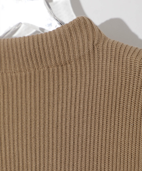 STUDIOUS（ステュディオス）の「【STUDIOUS】リブ編みモックネック（ニット/セーター・メンズ・アイボリー/ネイビー/キャメル・1/2/3）」の13枚目の写真