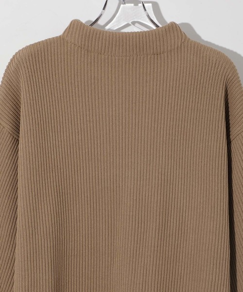 STUDIOUS（ステュディオス）の「【STUDIOUS】リブ編みモックネック（ニット/セーター・メンズ・アイボリー/ネイビー/キャメル・1/2/3）」の14枚目の写真